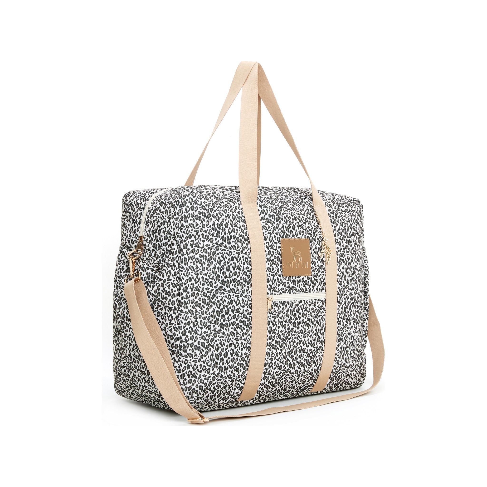 Travel Mom Bag in Snow Leopard van Love by Lily