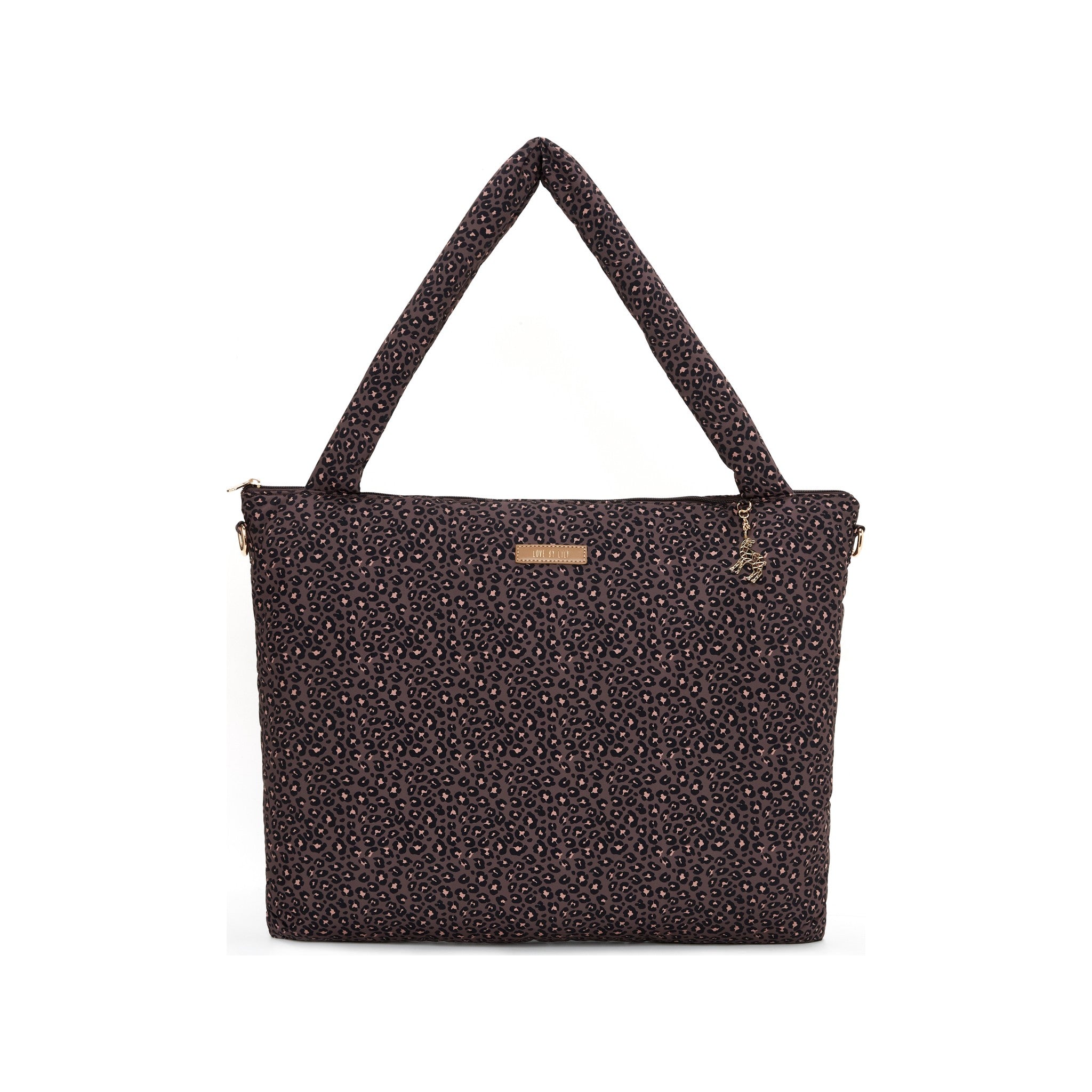 The Lily Tote luiertas in Wild Espresso van Love by Lily
