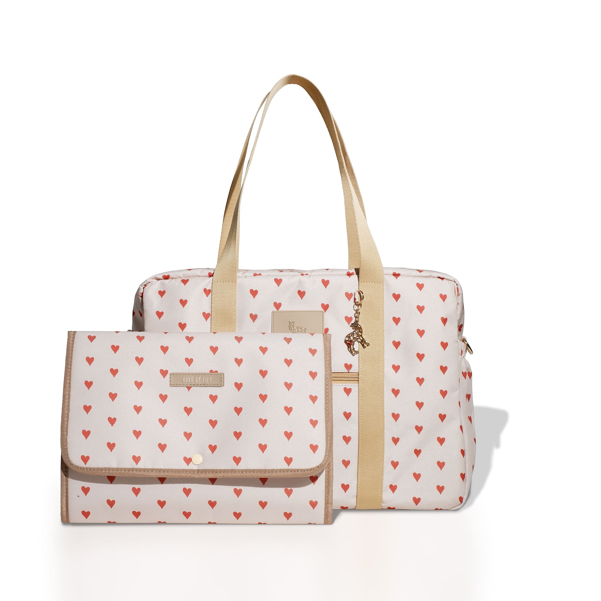 Een luiertas met een gevoelige, zachte touch – liefde verwerkt in detail.