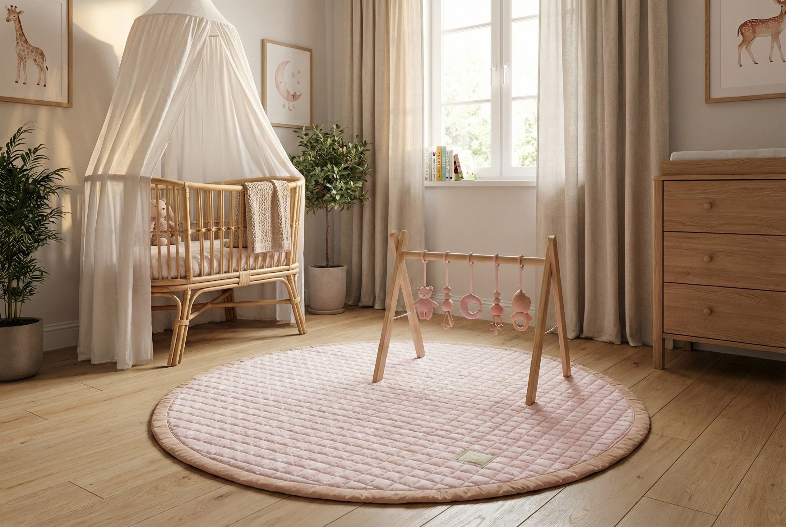 Speelkleed Rosy Sky - rond