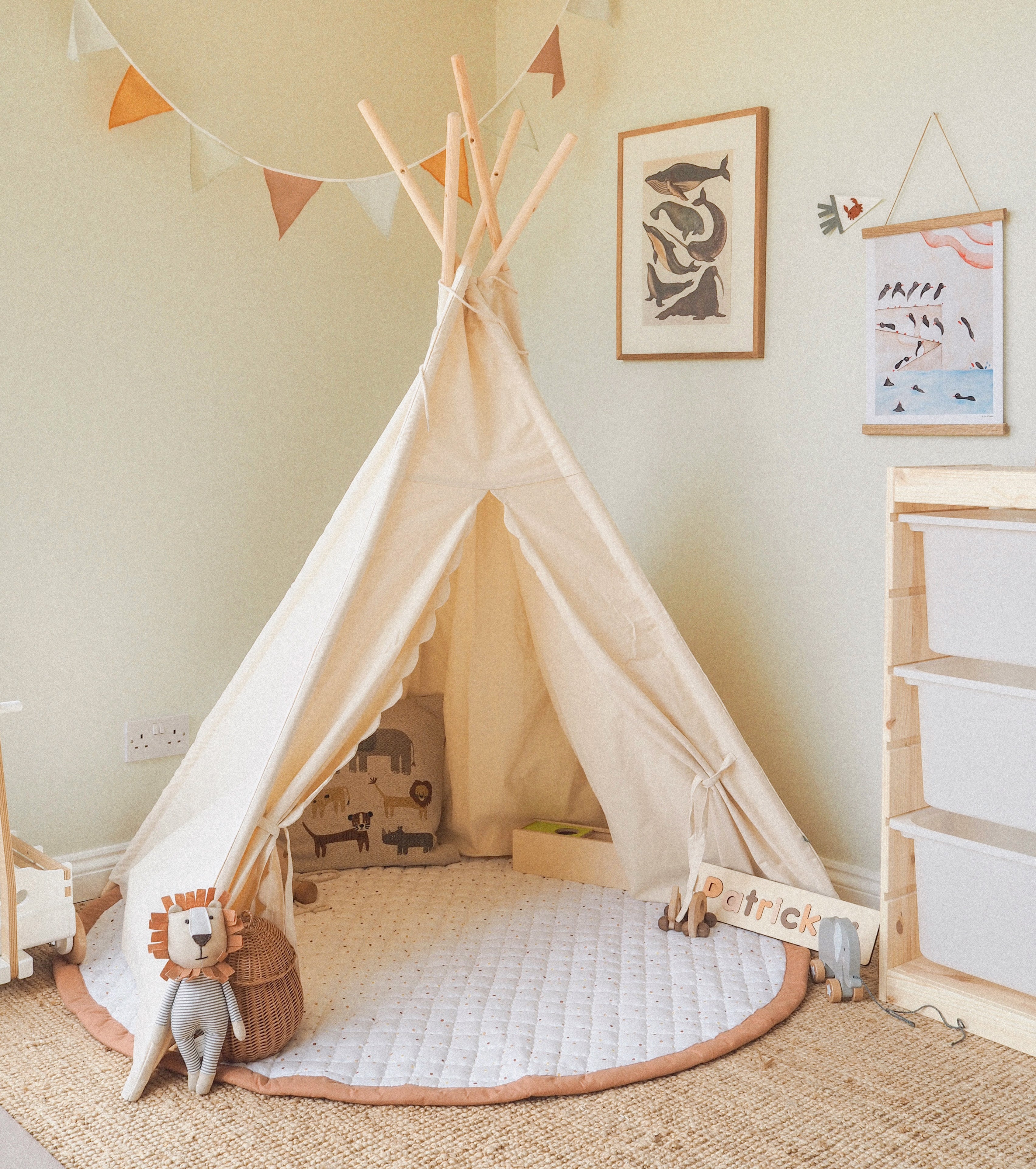 Rond speelkleed Goldmine met warme kleuren voor dagelijkse speelmomenten.