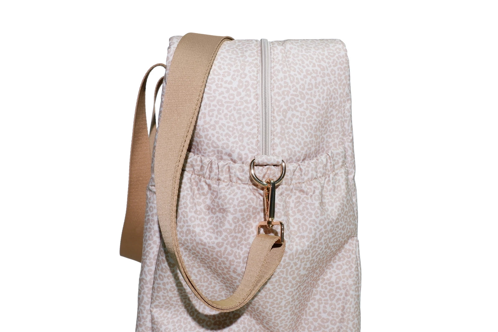 Travel Mom Bag - Latte Leopard