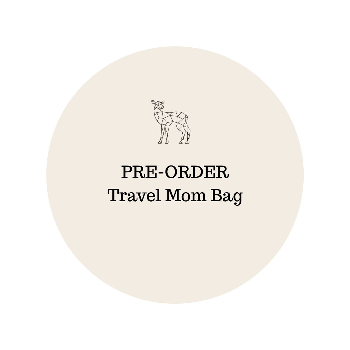 Travel Mom Bag - Latte Leopard