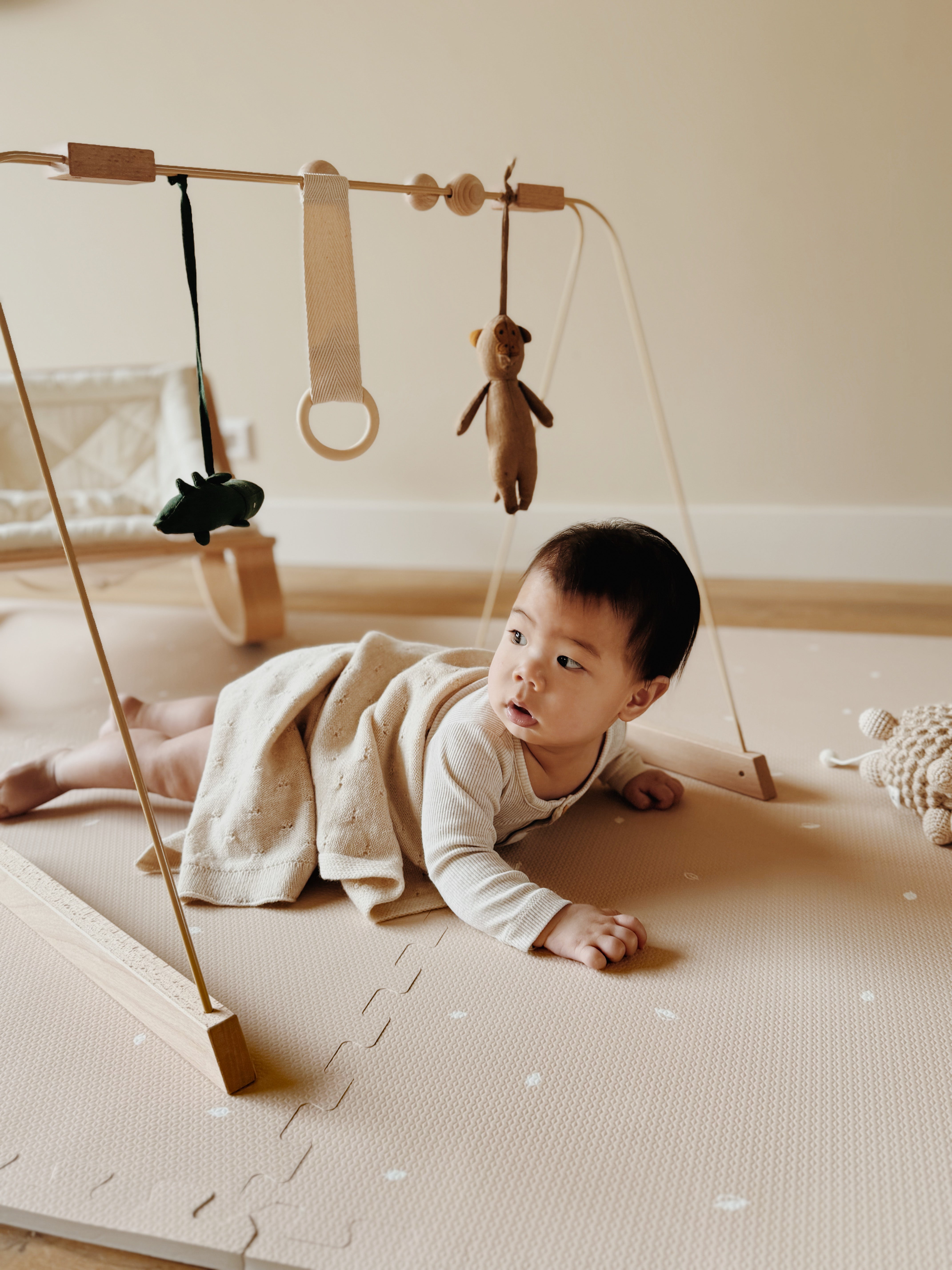 Zachte puzzelmat voor baby’s en peuters. Het Tapioca speelkleed stimuleert motorische ontwikkeling en biedt een veilige speelruimte.