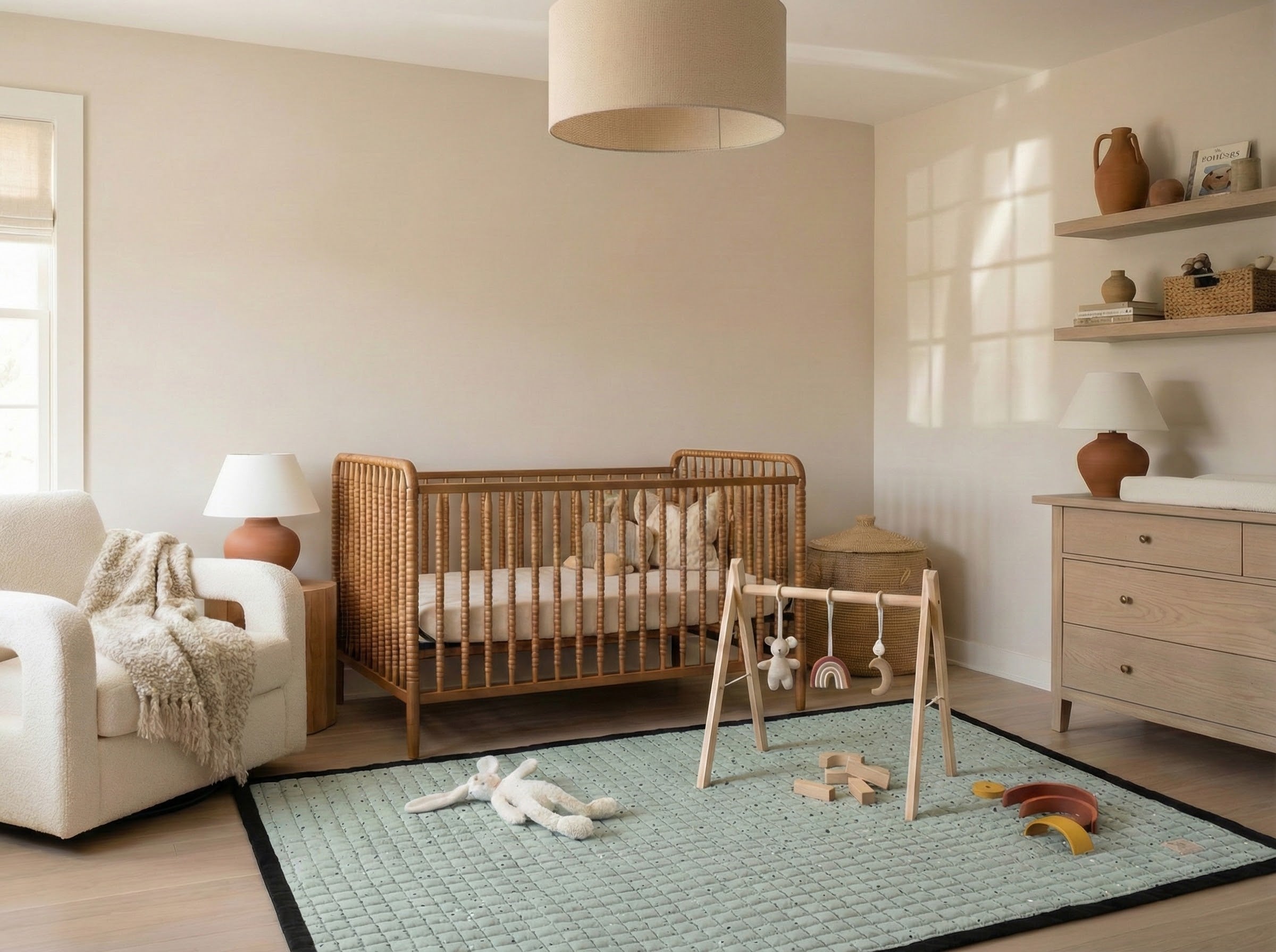 Antislip, wasbaar en unisex speelkleed baby