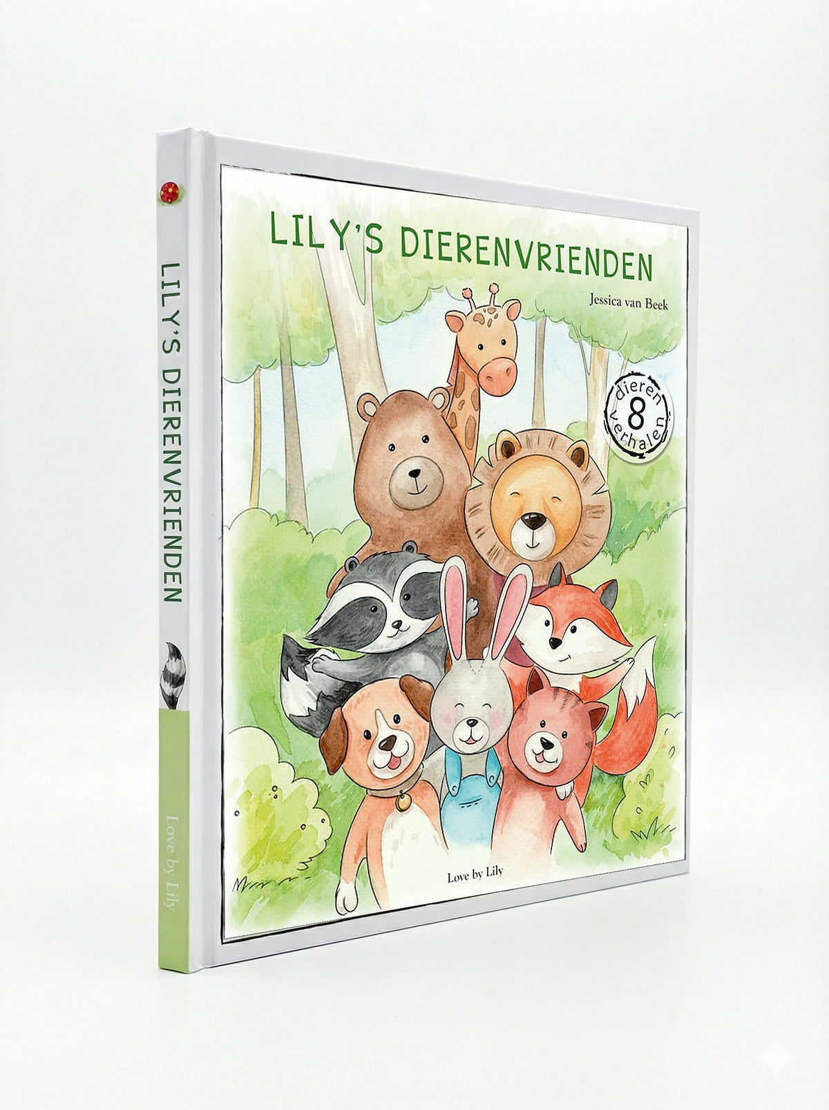 Lily's Dierenvrienden, hardcover kinderboek met 8 dierenverhalen