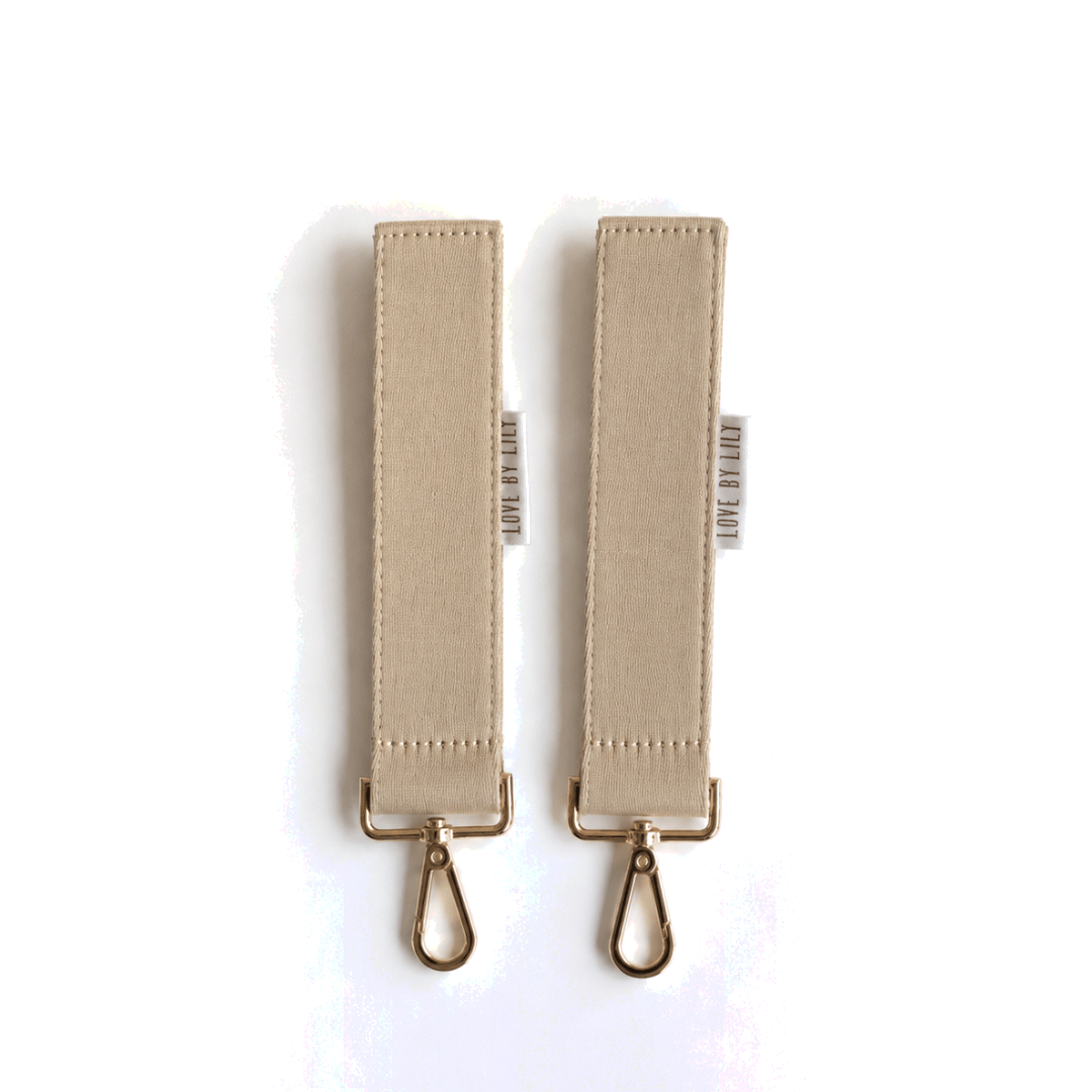 Stroller Straps L'affaire, set van 2 met gouden hardware