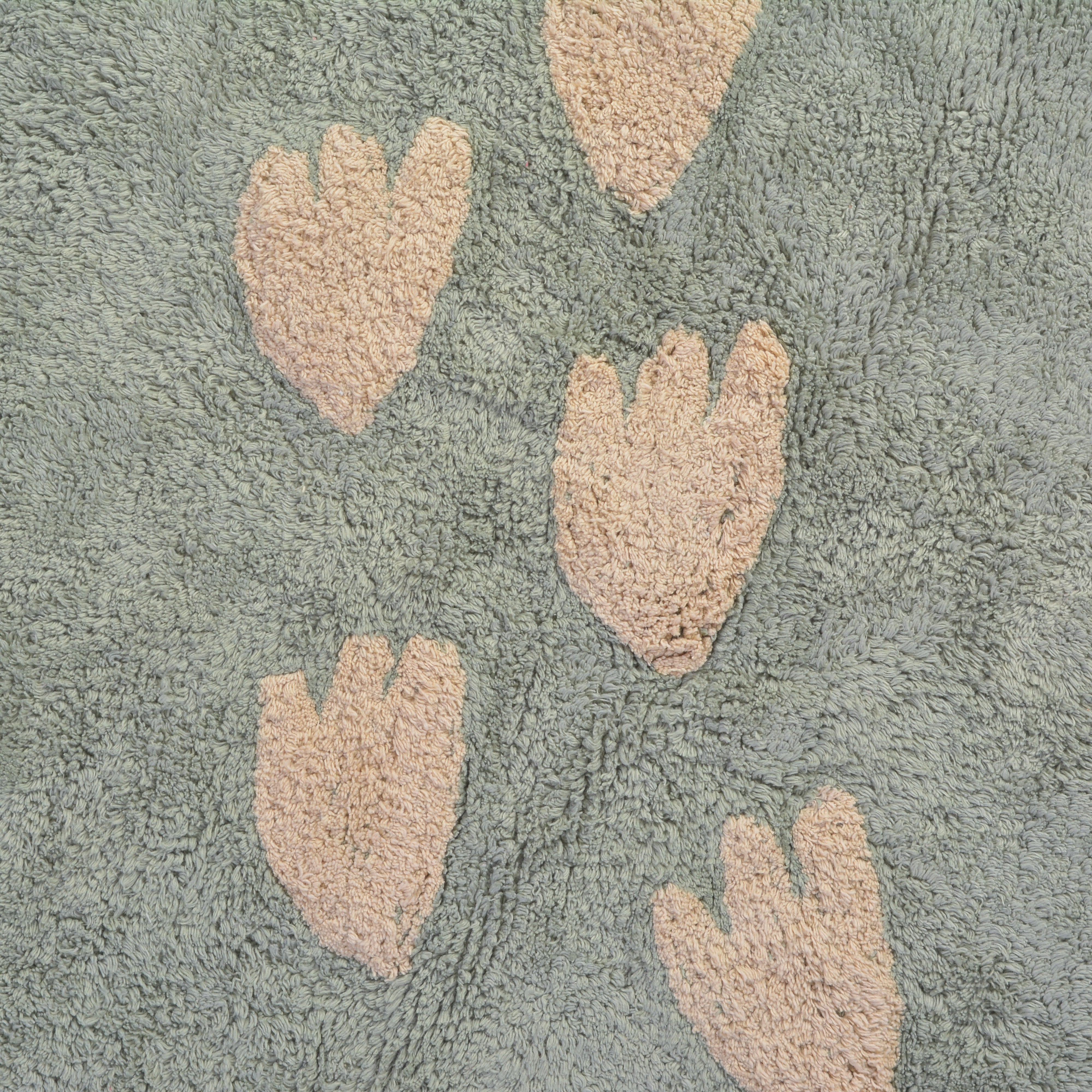 Dino vloerkleed in groen unisex design, perfect voor babykamer en kinderkamer