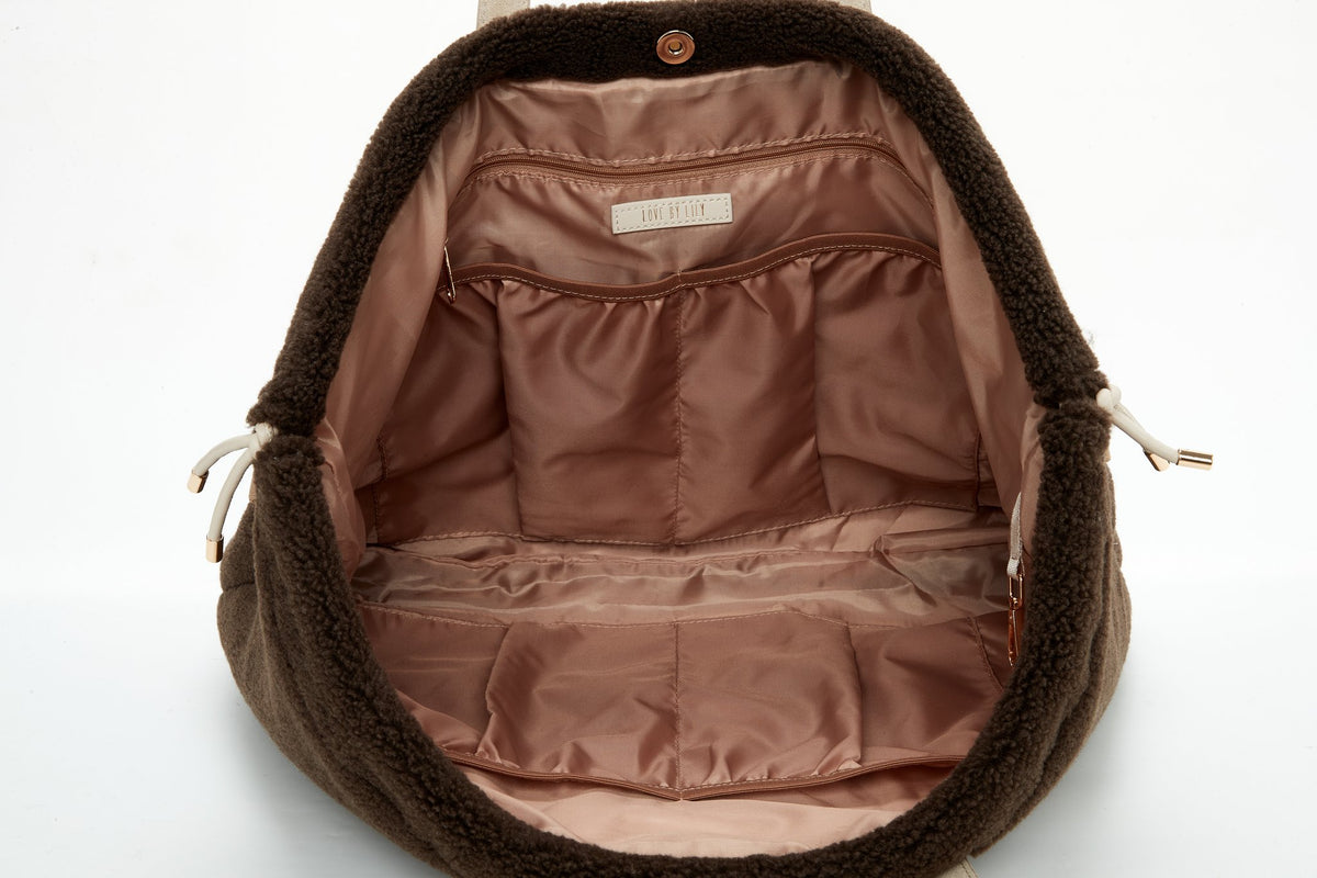 The Cozy Mom Tote – Dark Mocha