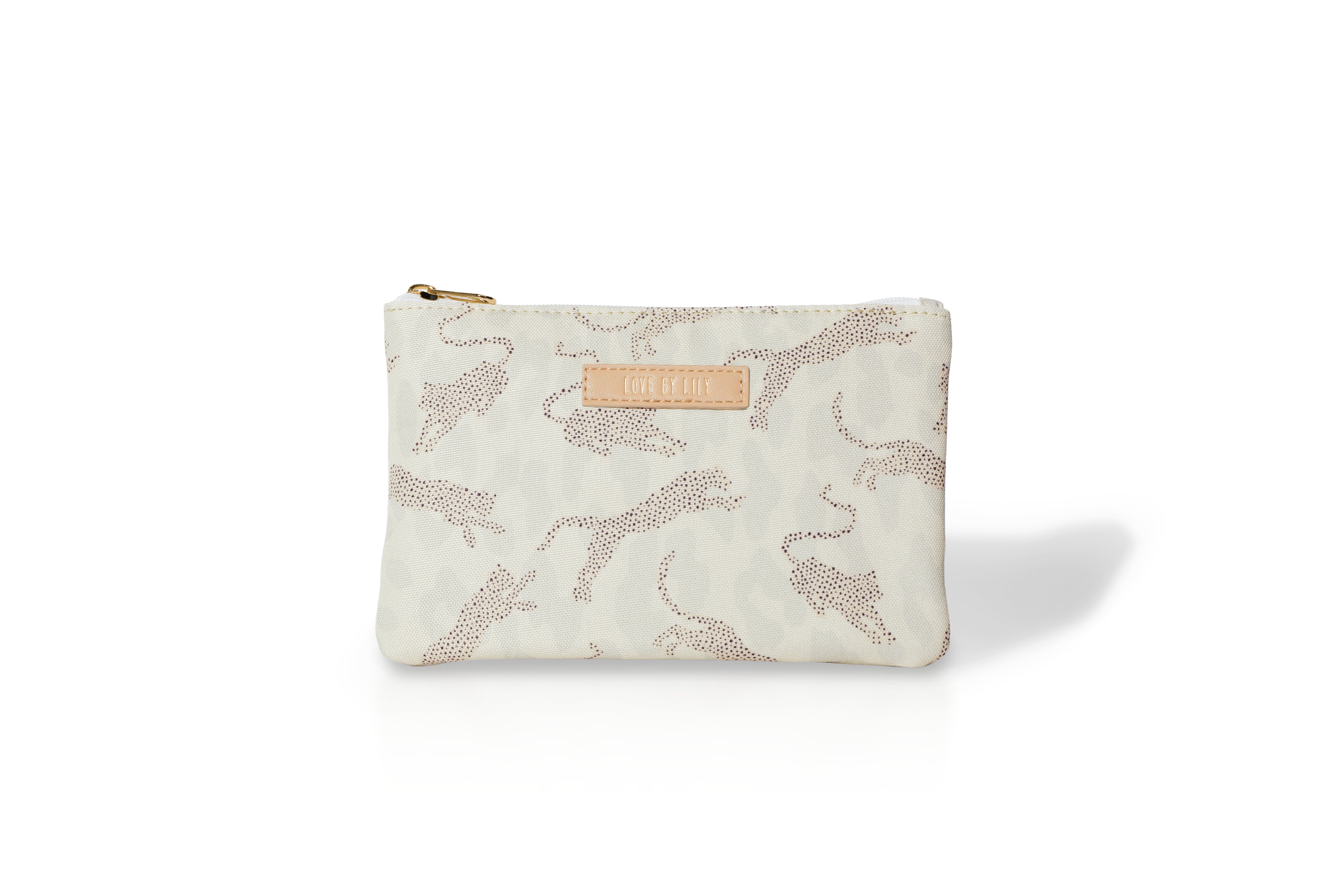 The Lily Pouch – Beige Panther