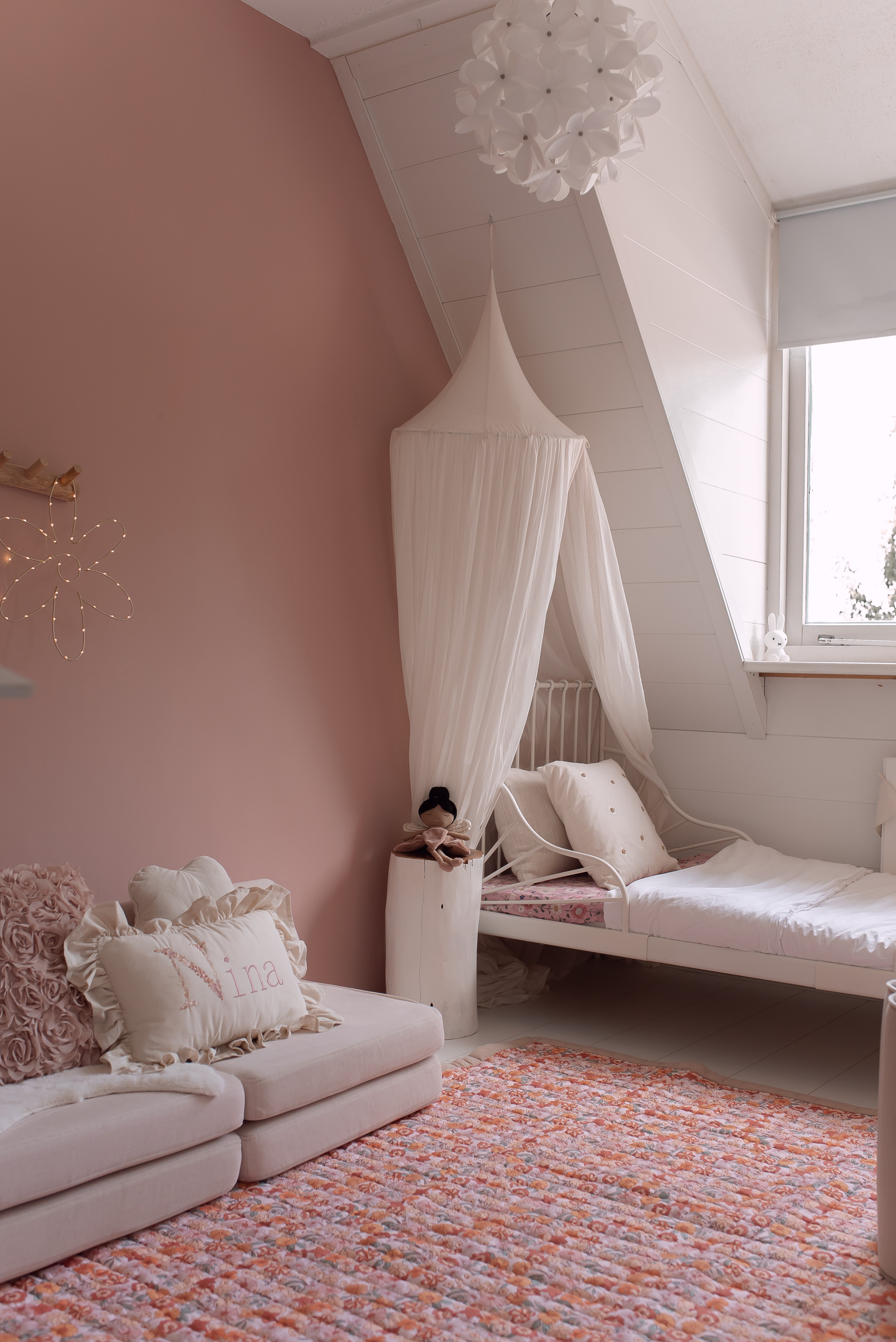 Flowerfarm baby speelmat – multifunctioneel speelkleed met bloemenprint