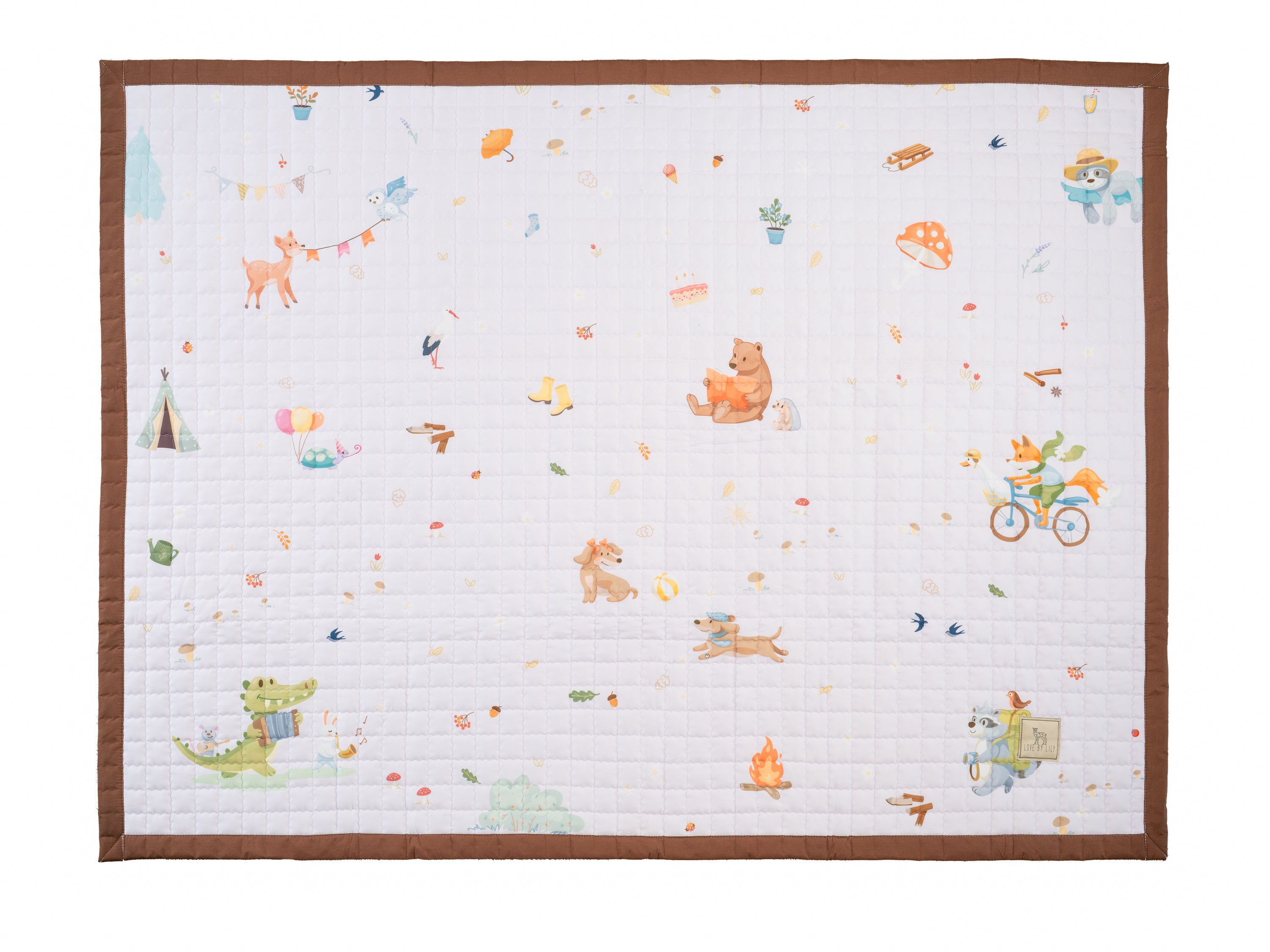 Forest groot speelkleed, comfortabel en wasbaar materiaal.