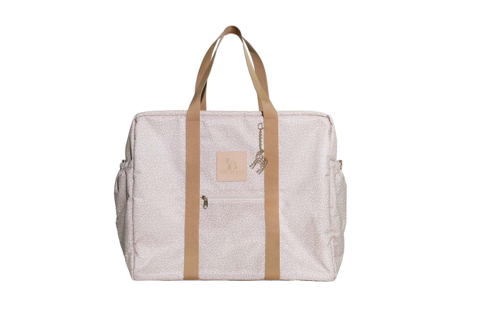 Travel Mom Bag - Latte Leopard