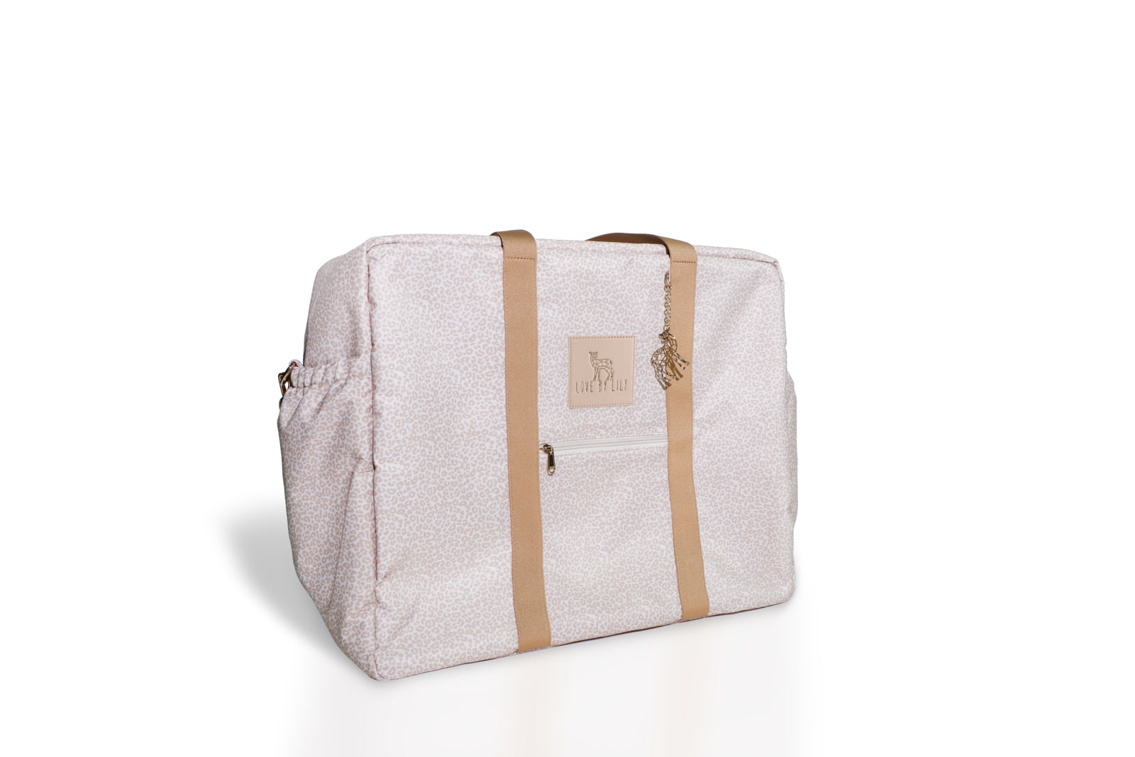 Travel Mom Bag - Latte Leopard