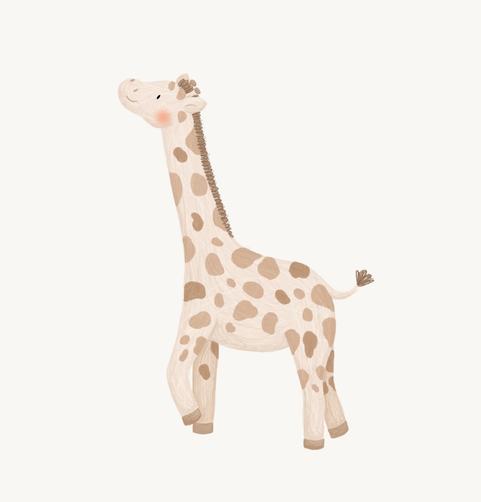 Rustgevend safari behang dat eenvoudig te combineren is met meubels.