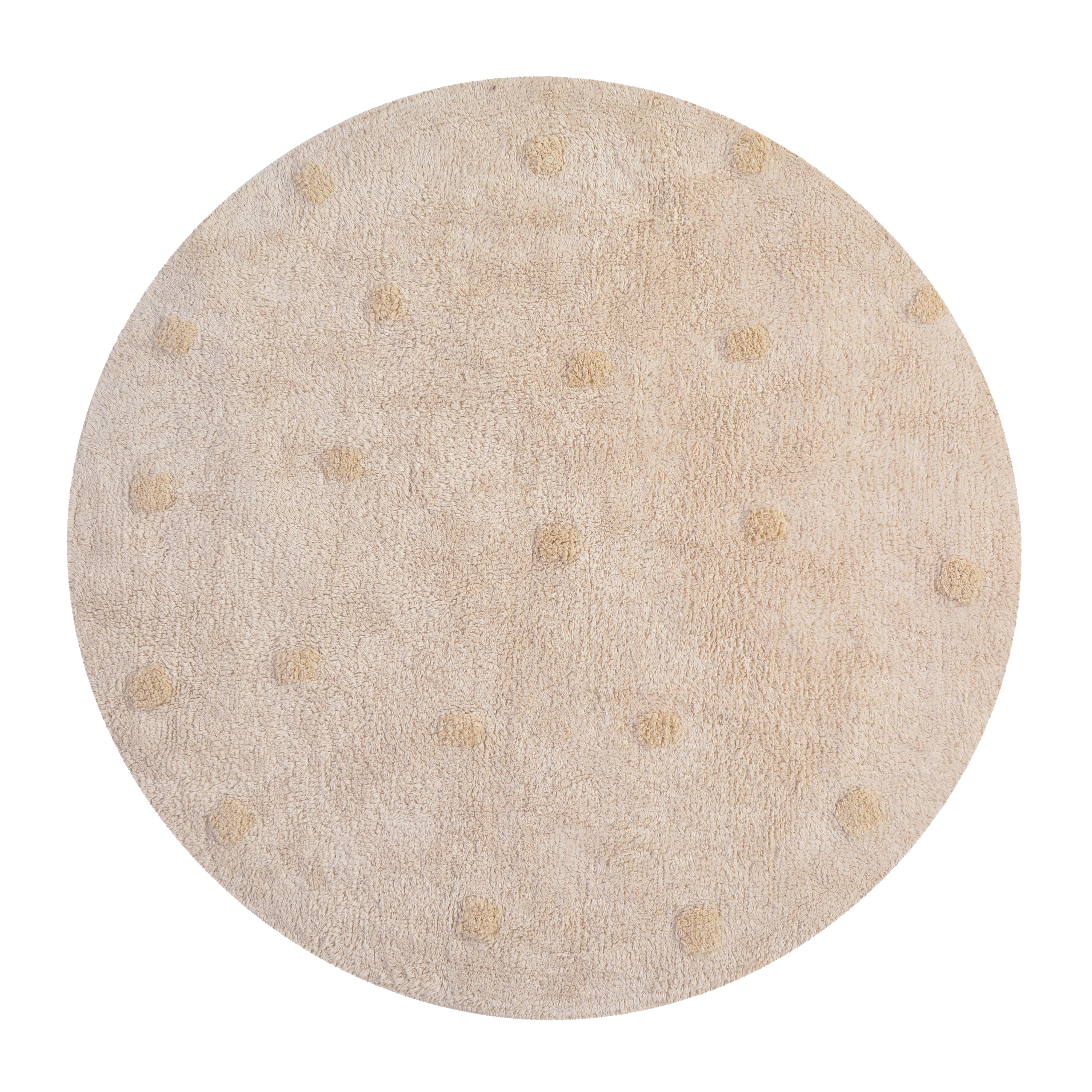 Beige unisex vloerkleed in babykamer neutraal