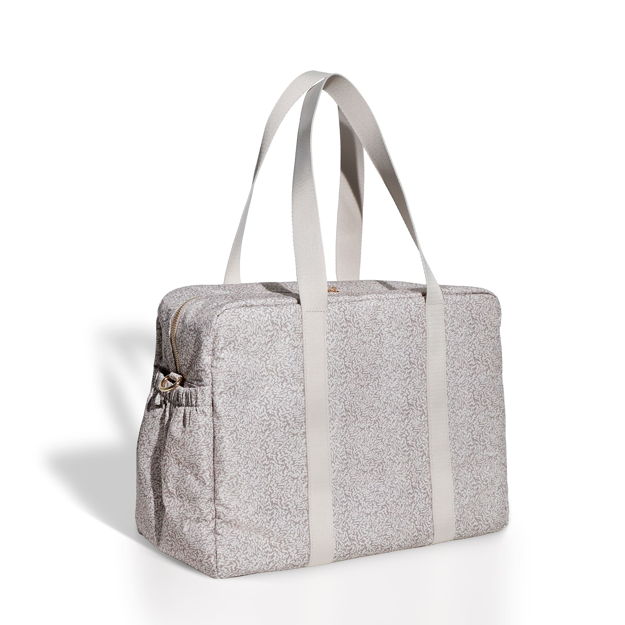 Een Daily luiertas met een kalme uitstraling – perfect voor elke dag met je kleintje.
