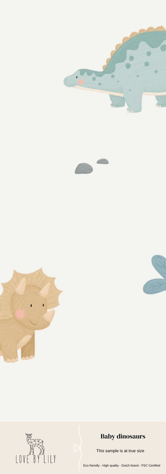 Baby Dinosaurs behang (Sample)
