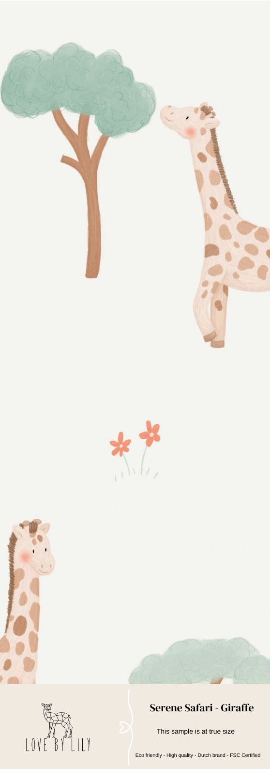 Serene Safari behang - (Sample)
