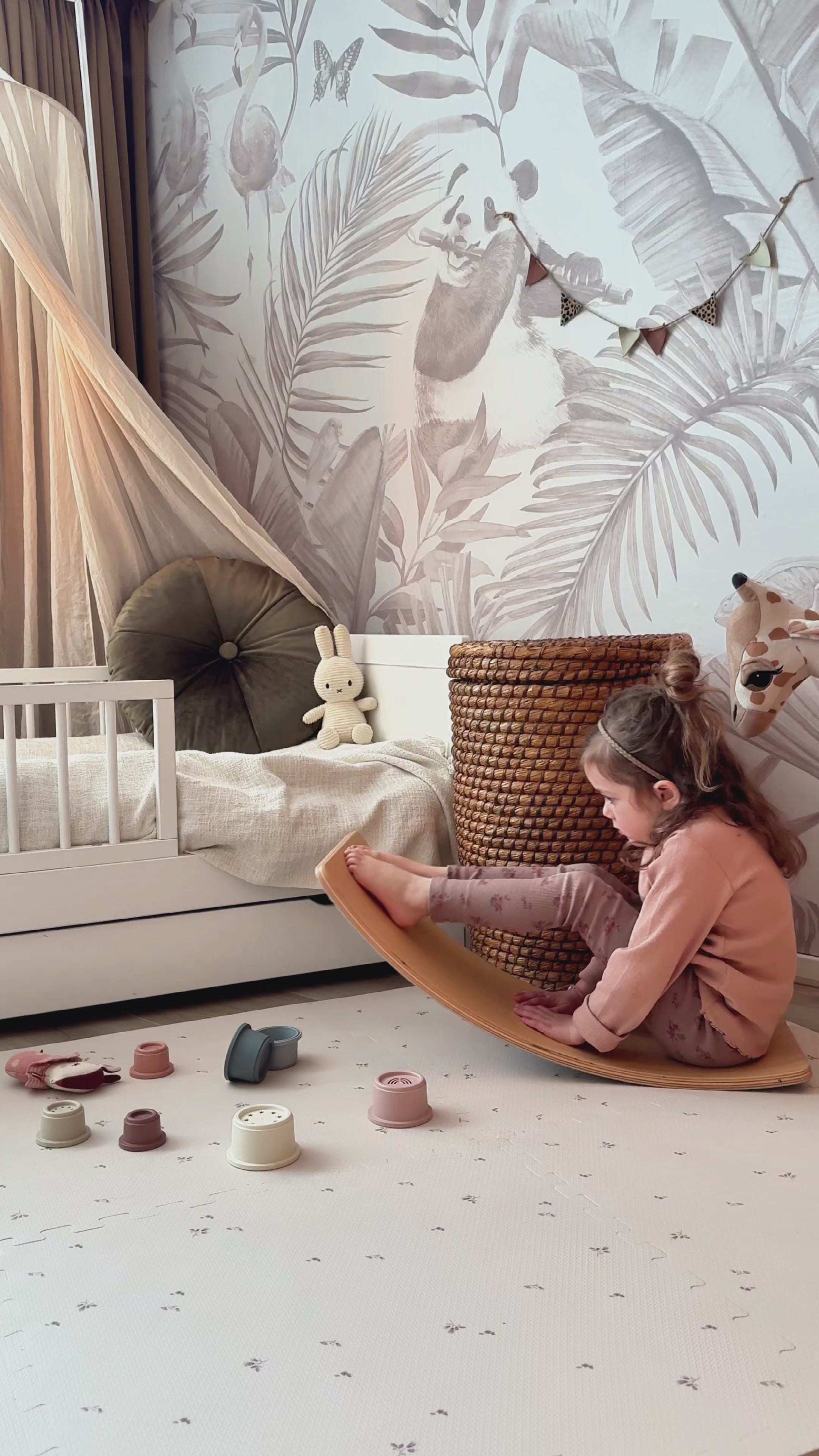 Autumn puzzelmat warme beige tint