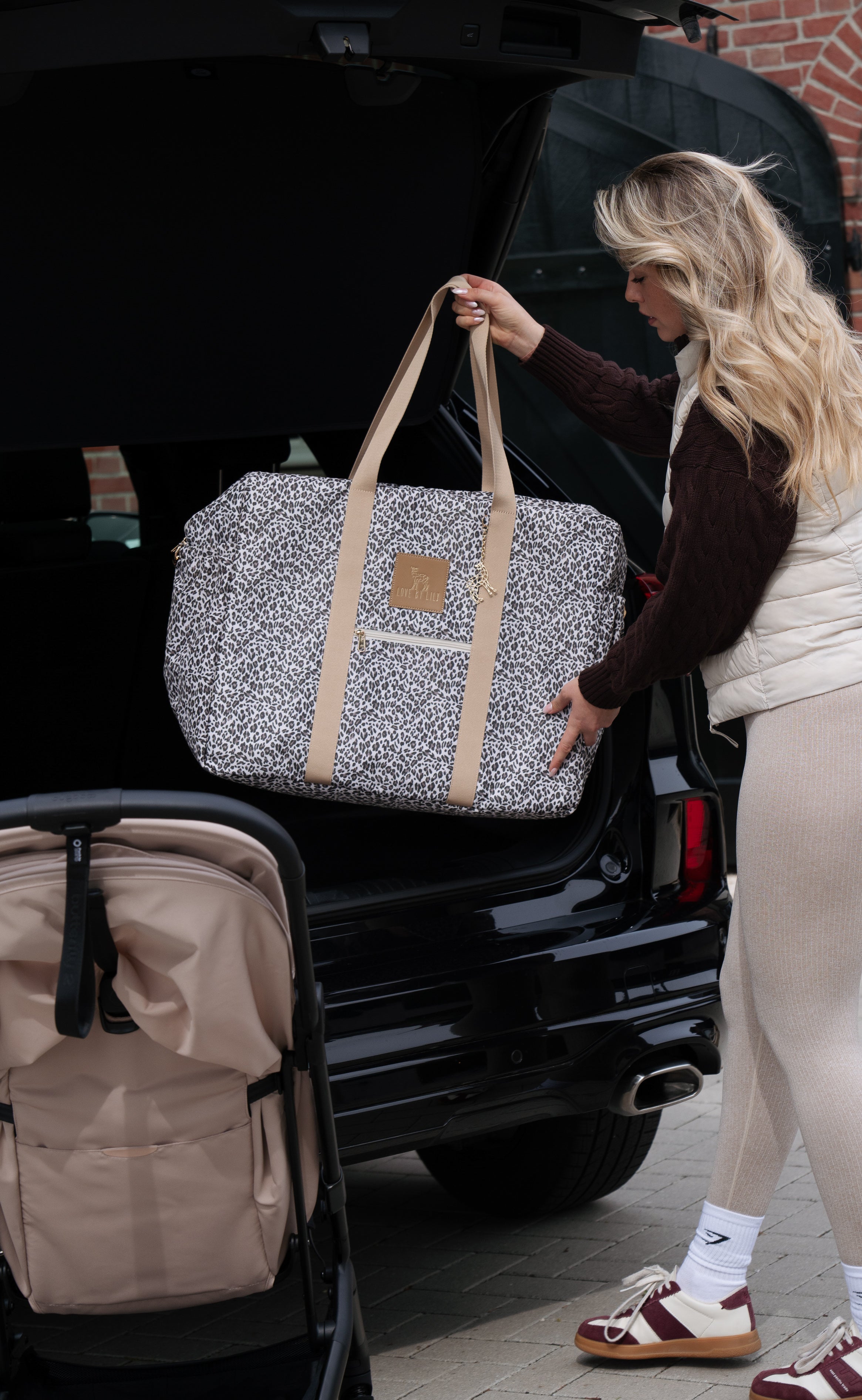 Travel Mom Bag – Snow Leopard