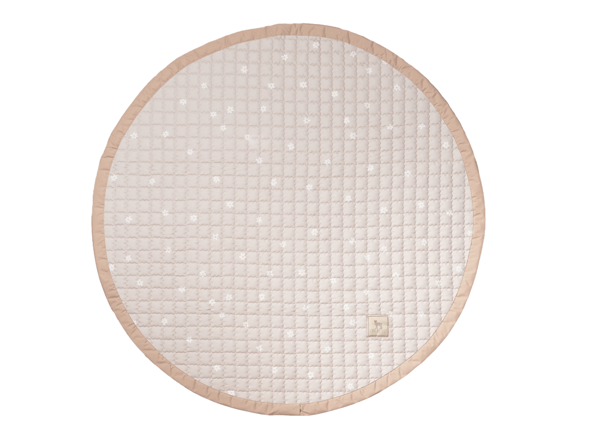 Tapis de jeu marguerites - rond